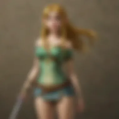 Princess Twilight interacting with Link, showcasing their bond in the game.