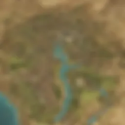 A vibrant map showcasing the cities of Hyrule