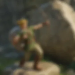 The strategic placement of Archer Boulders in a Zelda landscape
