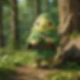 A vibrant depiction of Koroks in their natural environment