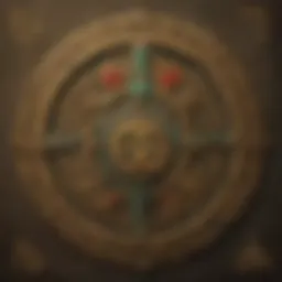 An intricate design of ancient symbols from the Zelda universe