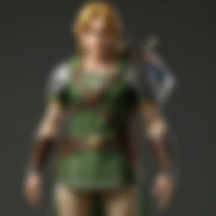 Symbolic portrayal of Adult Link's costume as a narrative device.