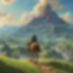 A breathtaking landscape from the game showcasing Hyrule's vastness