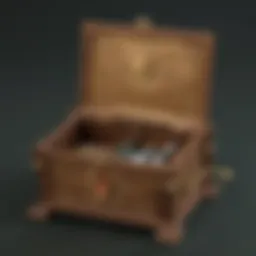 Intricate design of a Zelda music box showcasing detailed carvings