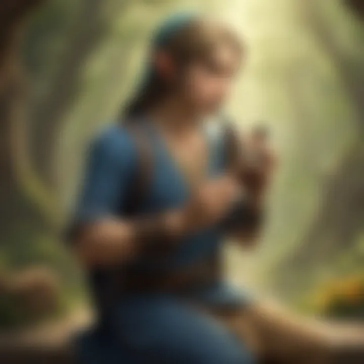 Close-up of an ocarina being played