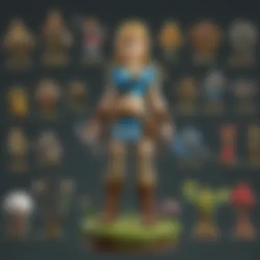 Collector's display of Breath of the Wild Amiibo