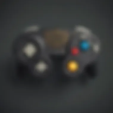 Classic GameCube controller showcasing unique button layout