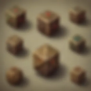 Guide to Zelda-Themed Dice Design An illustrative guide showcasing the design elements of Zelda-themed dice in a captivating layout.