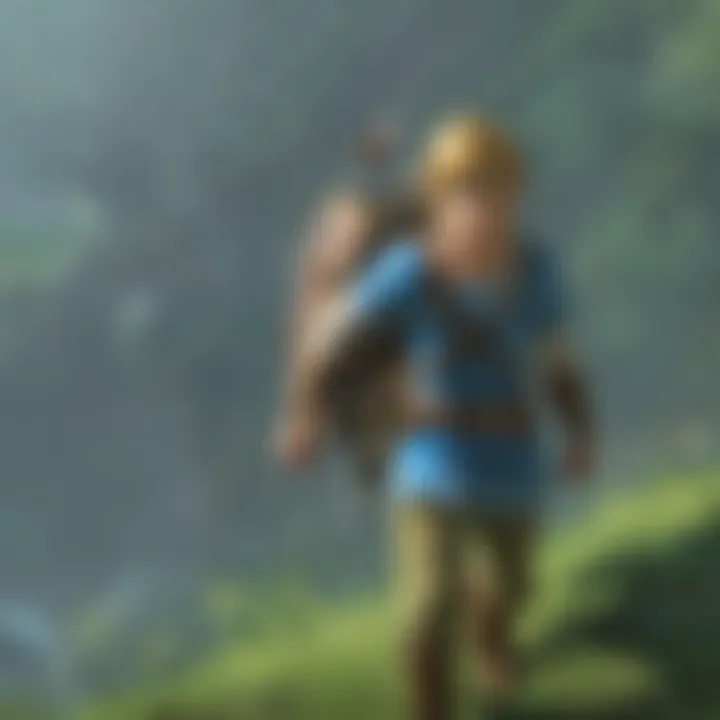 Link embarking on a new quest with unique items in his inventory