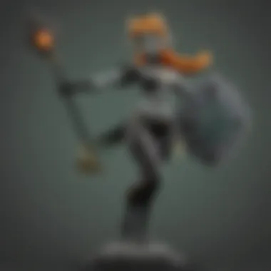 Midna figure in a dynamic pose highlighting her character