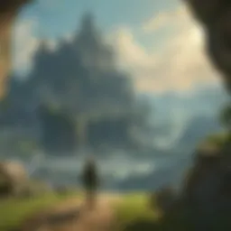 A scenic landscape from the Zelda series depicting a vast kingdom.