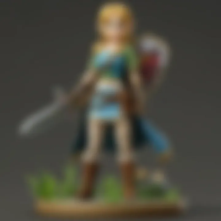 Amiibo displayed alongside collectible Zelda merchandise