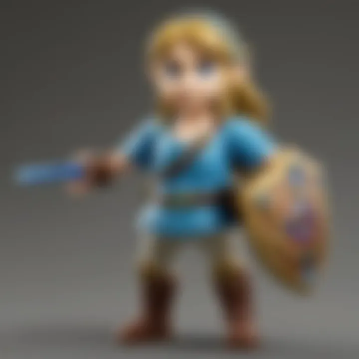 Amiibo figures representing characters from the Zelda franchise