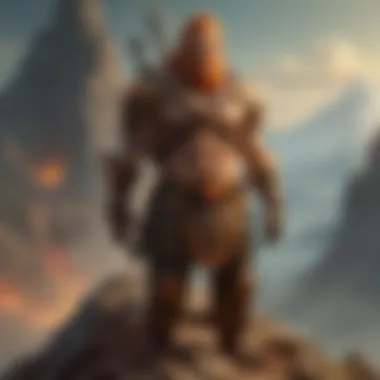 An artistic representation of character development influenced by Fire Mountain