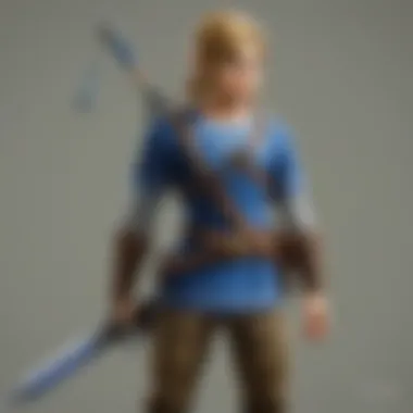 Link wielding a new weapon, symbolizing the innovative gameplay mechanics in the sequel