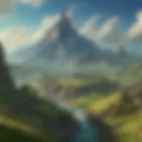 A scenic view of Hyrule's landscape