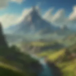 A scenic view of Hyrule's landscape