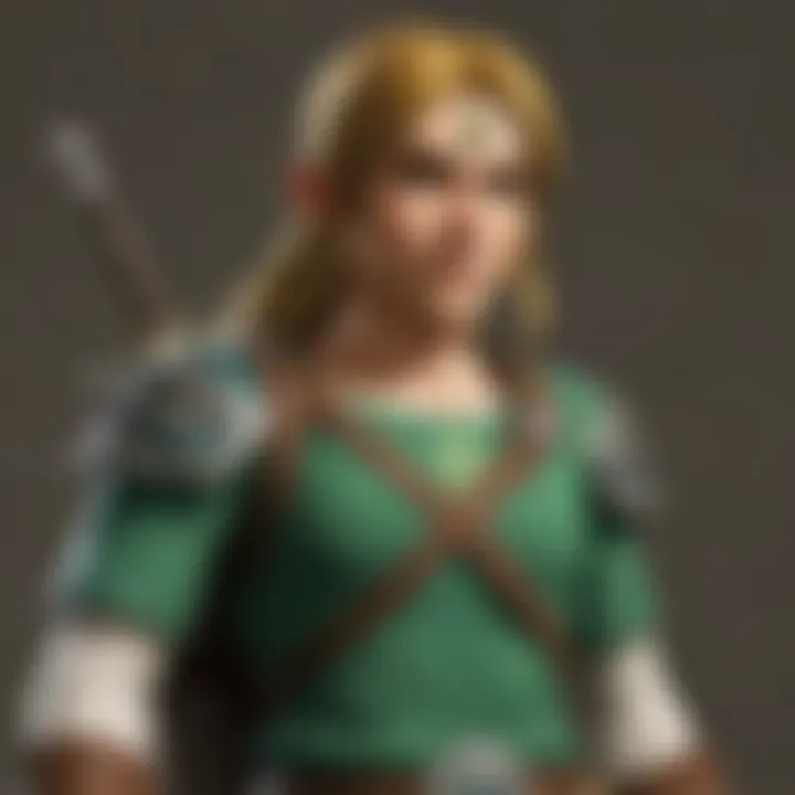 A close-up of key characters from the Zelda series