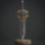 The Master Sword resting on a pedestal