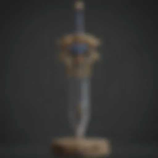 The Master Sword resting on a pedestal