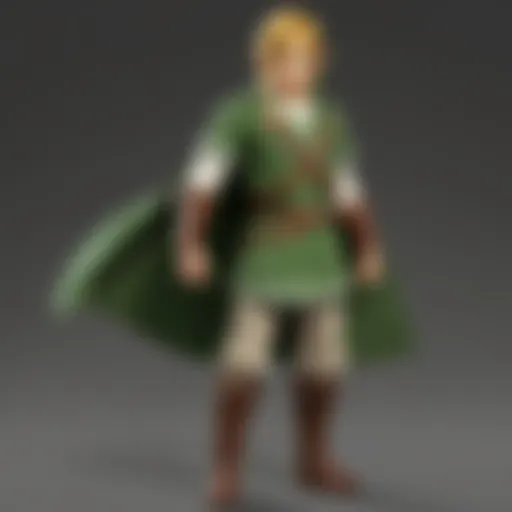 Link's iconic green tunic and cap