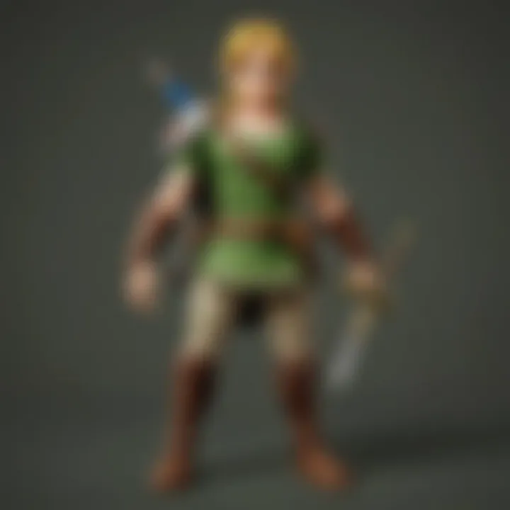 A digital illustration depicting the evolution of Zelda characters over the years