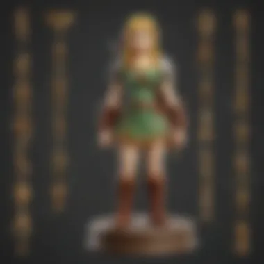 Cataloging a Zelda Amiibo Collection An individual organizing and cataloging their Zelda amiibo collection