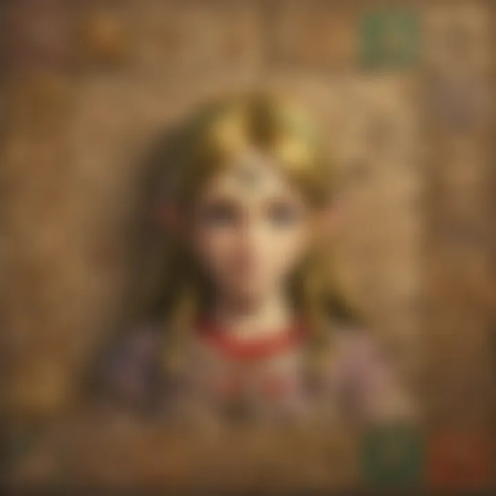Different types of Zelda puzzles displayed in a visually appealing layout