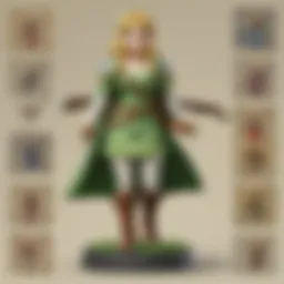 A collection of Legend of Zelda Amiibo cards showcasing various characters