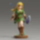 A collection of Legend of Zelda Amiibo figures displayed in a showcase