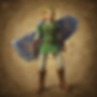 A collage of significant items and artifacts from the Legend of Zelda games