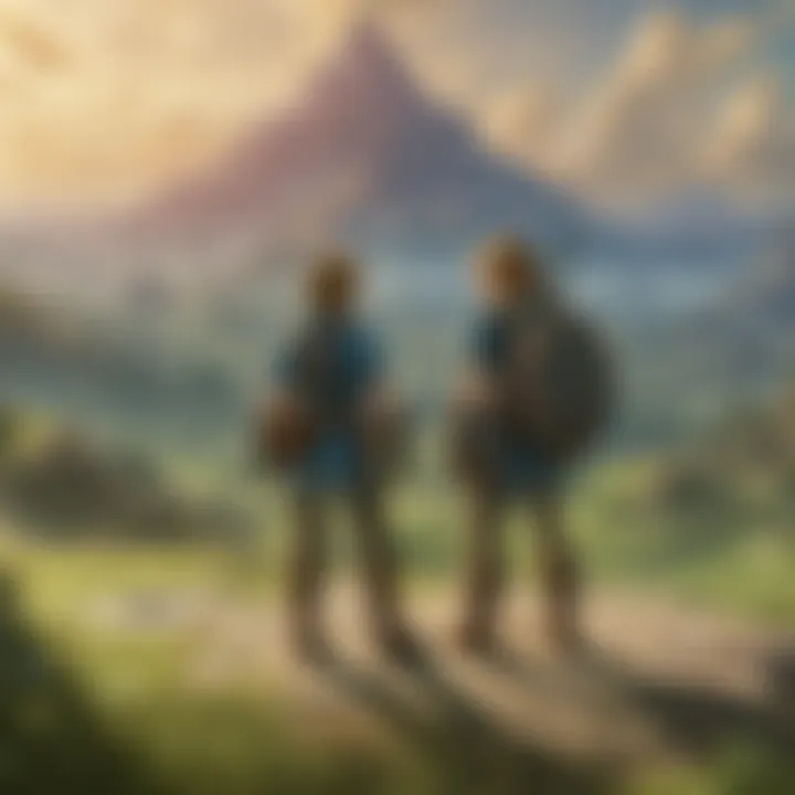 Interacting with NPCs in a vibrant village
