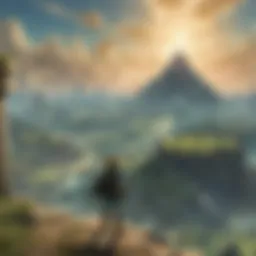 Scenic view of Hyrule landscape