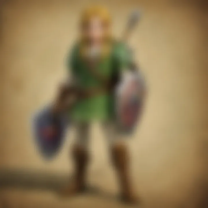 A collage of key characters from the Legend of Zelda franchise