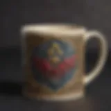 Elegant design of a Legend of Zelda coffee mug featuring iconic symbols