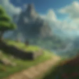 The vibrant world of Hyrule as seen in Four Swords