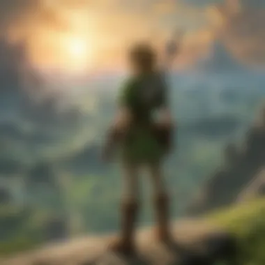 An interactive gameplay screenshot highlighting the unique mechanics of The Legend of Zelda on Switch