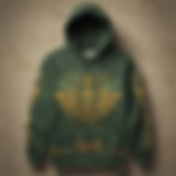 A vintage-style Legend of Zelda hoodie displayed against a nostalgic background