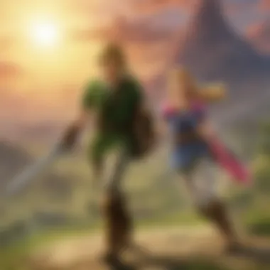 The Dynamic Relationship Between Link and Princess Zelda Link interacting with Princess Zelda