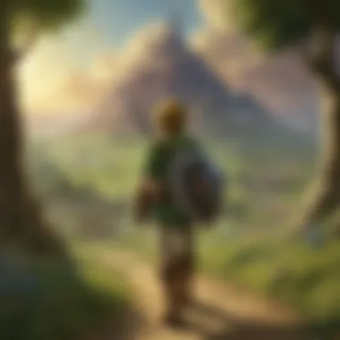 Link navigating through Hyrule fields in Ocarina of Time