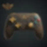 Elegant design of the Legend of Zelda Pro Controller Wireless showcasing its unique aesthetics