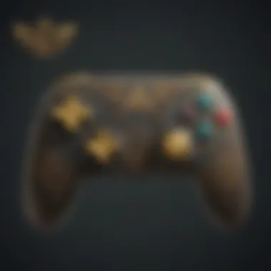 Elegant Design of the Legend of Zelda Pro Controller Wireless Elegant design of the Legend of Zelda Pro Controller Wireless showcasing its unique aesthetics