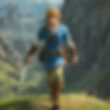 A serene moment reflecting Link's journey and the vast world of Hyrule.