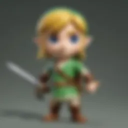 Link Wind Waker Amiibo showcasing its intricate design