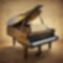 A grand piano surrounded by sheet music from Zelda
