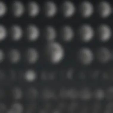 Lunar Phases Explained A detailed diagram illustrating the phases of the moon over the lunar cycle.