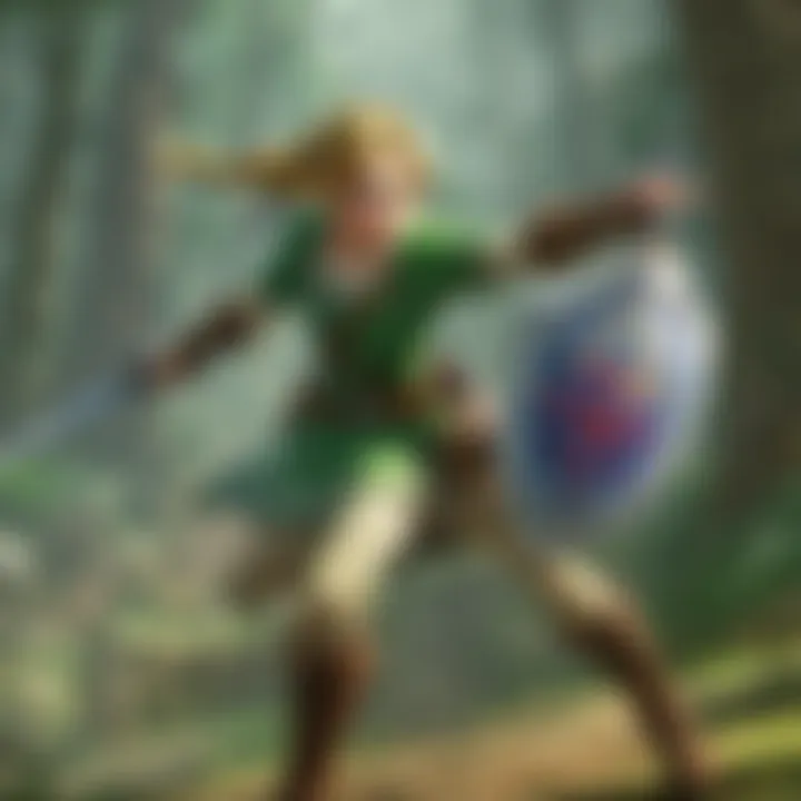 An action sequence depicting dynamic combat mechanics and spellcasting