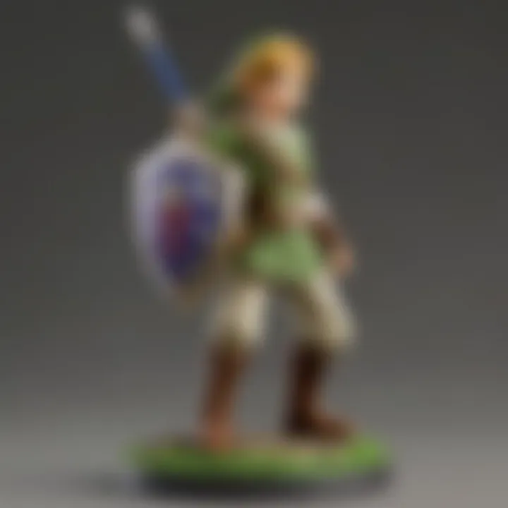 Ocarina of Time Link Amiibo in action within a gaming setup.