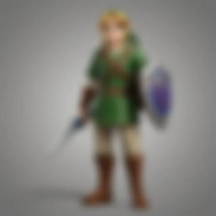 In-game screenshot illustrating the functionality of Ocarina of Time Link amiibo