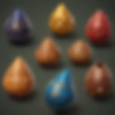 Different types of ocarinas arranged aesthetically to highlight their variations.
